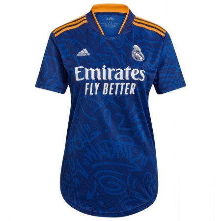 Billiga Fotbollströjor Real Madrid Dam Borta tröja 2021/22 Kortärmad 